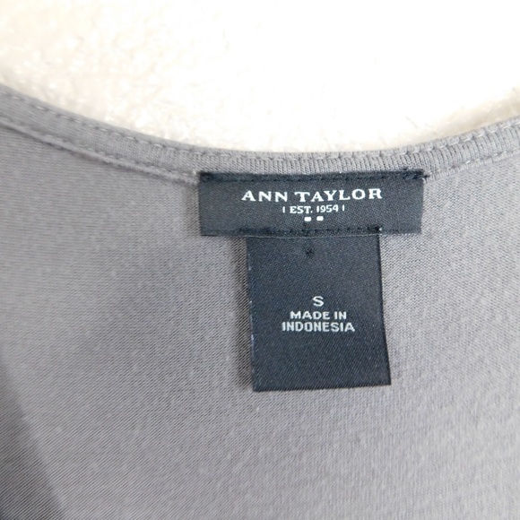 Ann Taylor Taupe Ruffle Tiered Tank - Picture 3 of 3